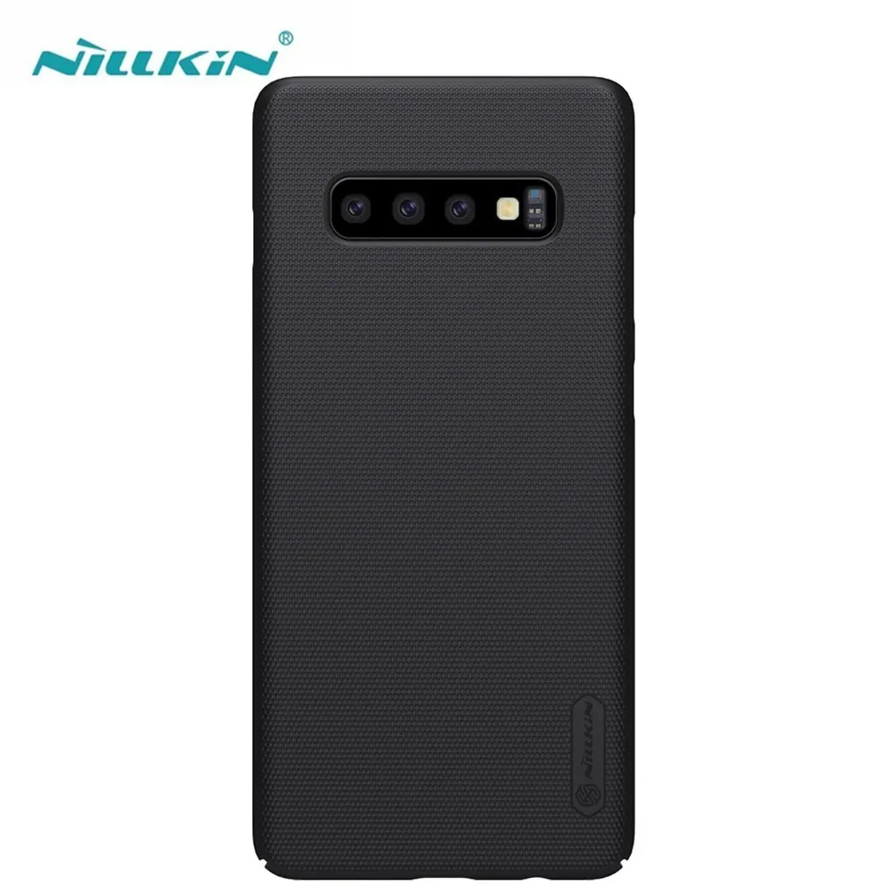 For Samsung Galaxy S10 / S10+ Plus Case NILLKIN Super Frosted Shield hard back cover case For Samsung S10e case+phone stand