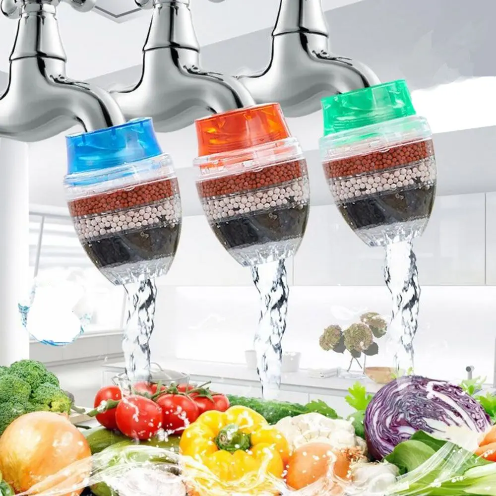 Carbon Kitchen Faucet Tap Water Clean Purifier Filter with Filtration Cartridge Home Accessories Random Color | Обустройство дома