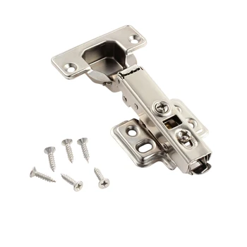 

Proster 20 Pcs Soft Close Kitchen Cabinet Door Hinge Hydraulic Slow Shut Clip-On Plate 35mm Stainless Steel Door Hinges