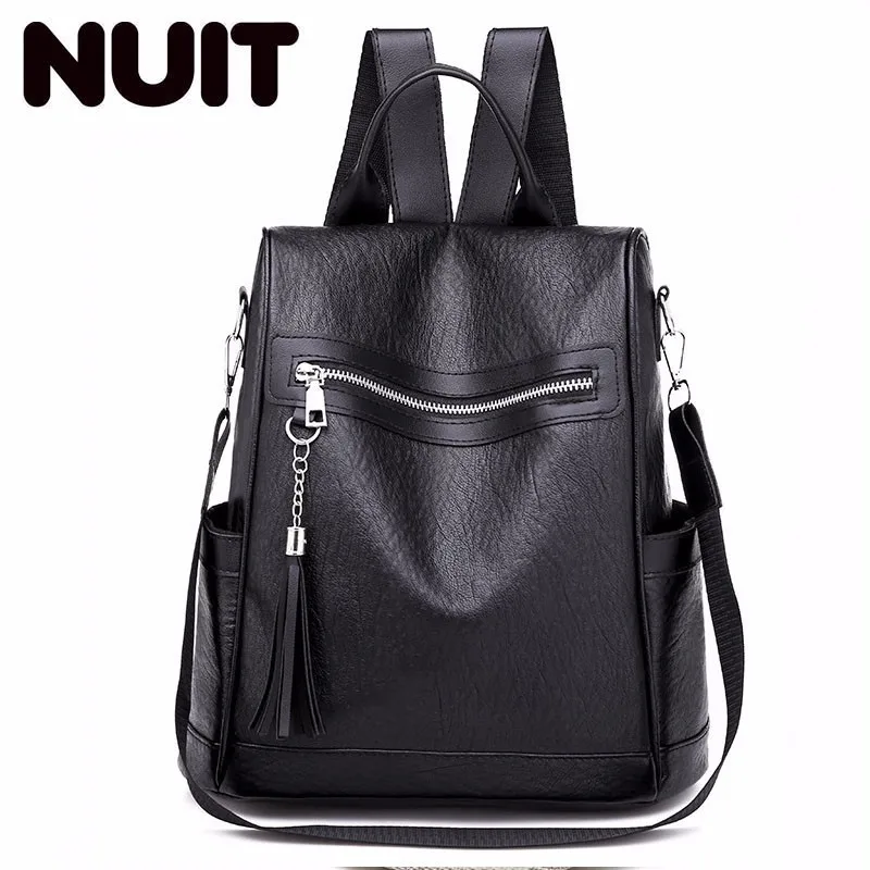 

Female Fashion Backpack Bagpack For Women Bags New Pattern Leisure Time Soft Pu Leather Bag Large Capacity Backpack Bags