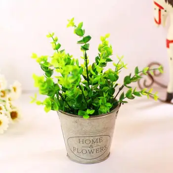 

Simulated Plant Simulated Bonsai Small Ornament Green Plant Bonsai Retro Flower Pot Indoor Decoration
