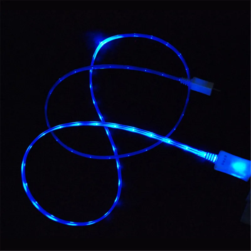 

SYRINX USB Cable Micro USB Cable LED Glow Charging Data Mobile Phone Cables for Android IPhone Type C Cable for Iphone 4 Samsung