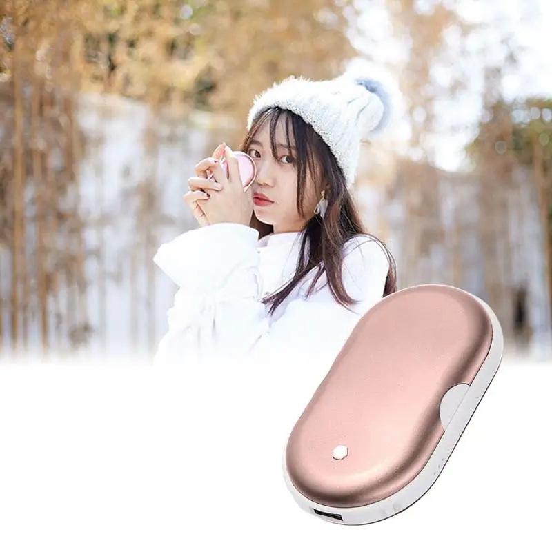 AUGKUN قابلة لإعادة الاستخدام جهاز تدفئة محمول 5200 مللي أمبير USB الطاقة جيب مفيد مدفئات اليدين مناسبة ل في الهواء الطلق التخييم الجبلية التزلج ال...
