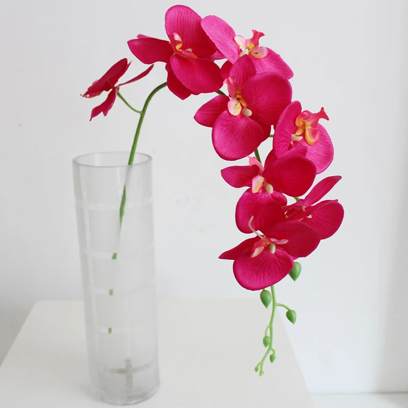 1 Bouquet of Artificial Flower High Quality Silk Butterfly Orchid Flower decoration for home wedding dining room table 1 Bouquet of Artificial Flower High Quality Silk Butterfly Orchid Flower decoration for home wedding dining room table