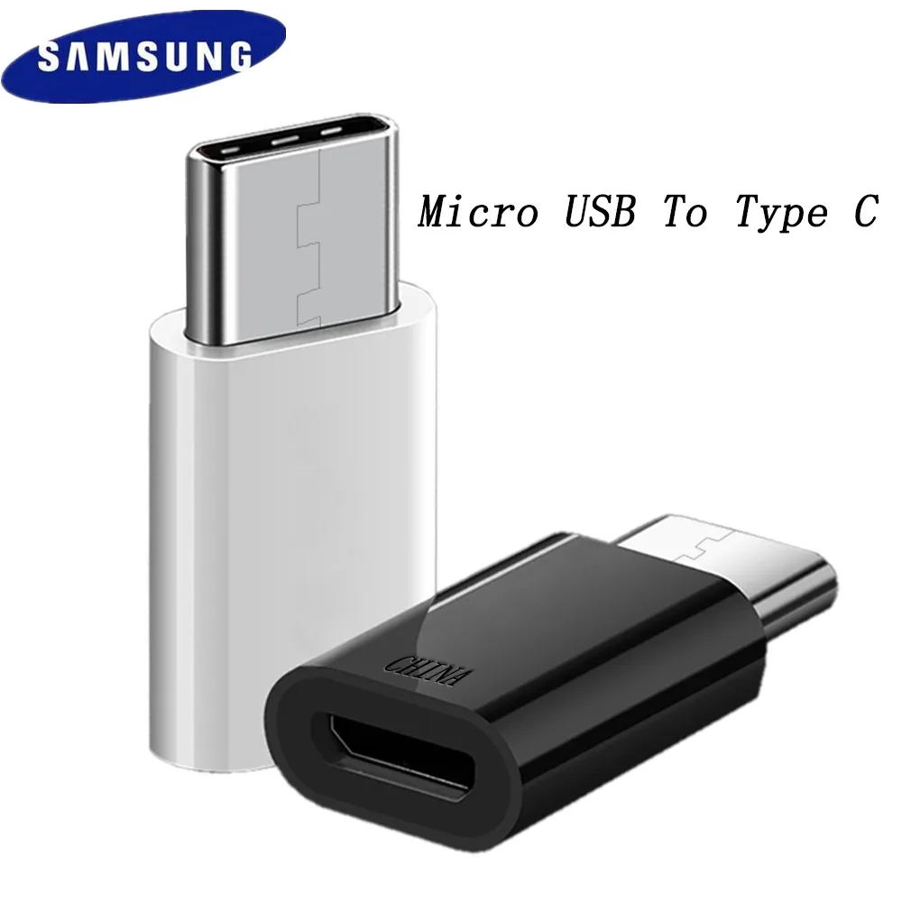 

Original Samsung Micro USB to USB Type C Adapter Galaxy S8 S9 Plus Note 8 C9 Fast Charger Type-C USB-C Cable for xiaomi huawei