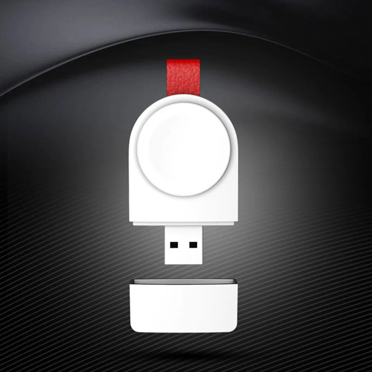 SOONHUA Portable Wireless USB Charger Fireproof ABS Wireless Fast Charging Stand for Apple Watch Series 4 3 2 1 Apple Watch