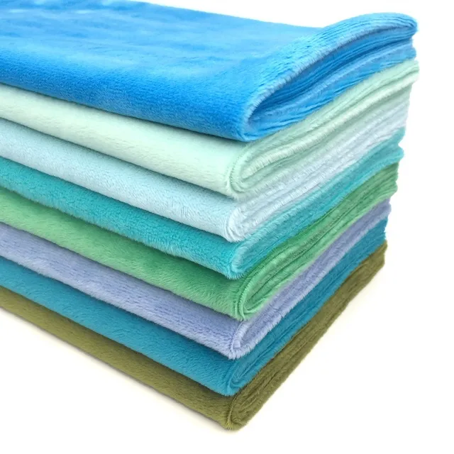 8 Pieces/lot Soft Plush Fabric 1.5mm Pile Length 45x50cm Handwork