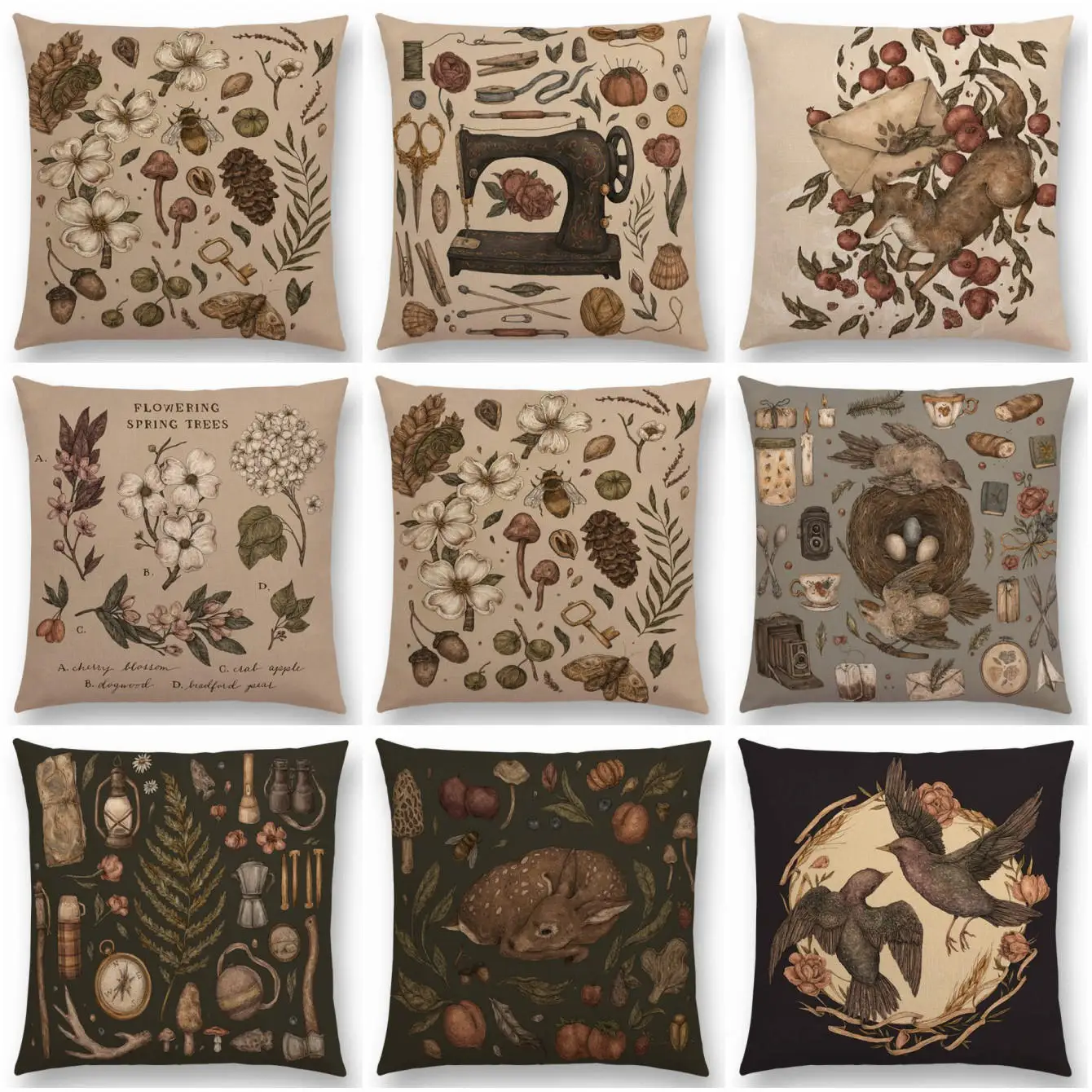 Pillow Case Throw Pillowcase Cotton Linen Printed Covers Home | Дом и сад