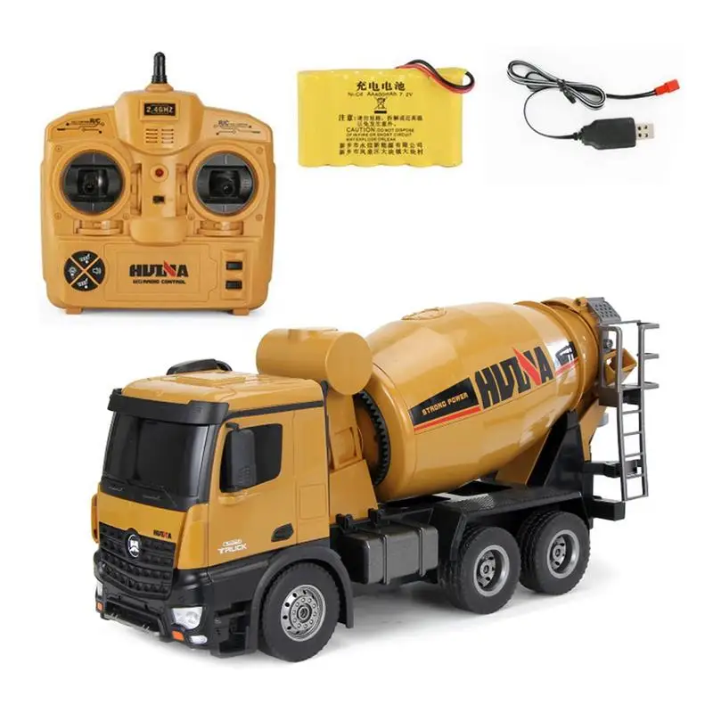 

2.4G 10CH 1:14 Alloy RC Cement Mixer Toys Children's Simulation Dumper Toys For Children Birthday Gifts