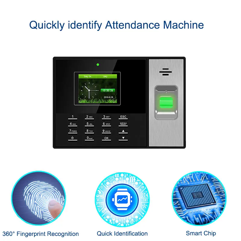 Eseye система посещаемости времени TCPIP время часы рекордер сотрудников распознавание устройства Электронный Отпечаток пальца посещаемость машина