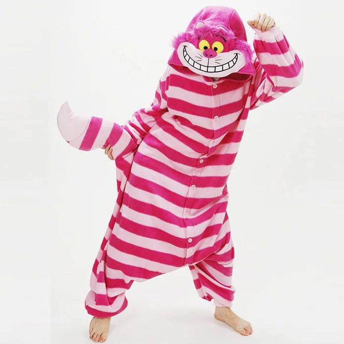 Дропшиппинг Чеширский кот onesies пижамы костюм животного унисекс
