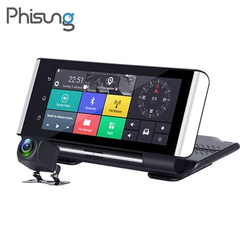 

Phisung 7inch 4G ADAS GPS Navigation Car dvr camera FHD 1080P dash cam android WIFI driving recorder dual dvr auto for truck