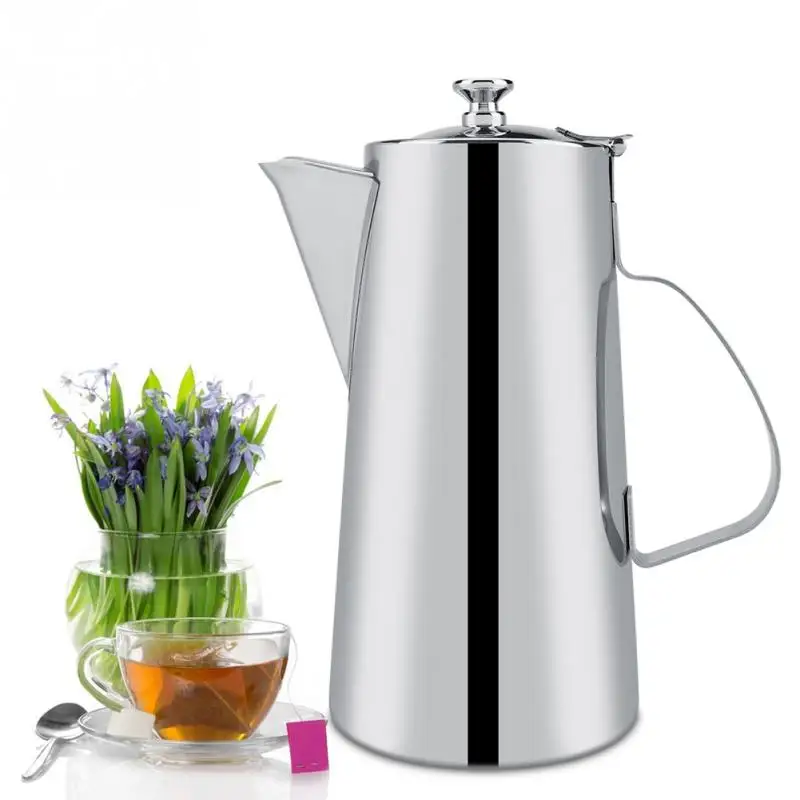 2L Thickened Stainless Steel Teapot Elegant Tea Coffee Water Kettle for