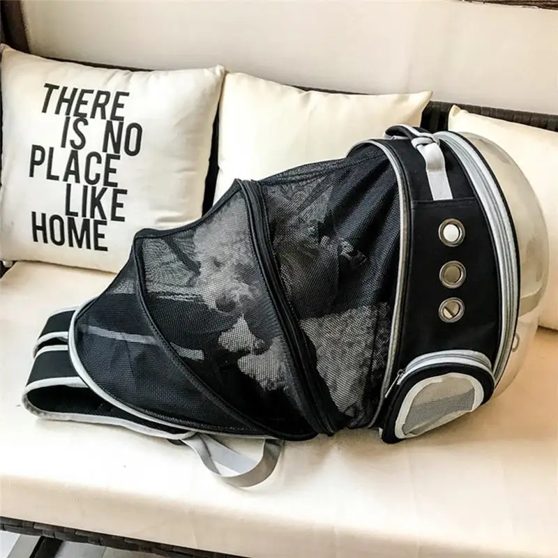 Оксфордская многофункциональная сумка для кошек, прозрачный чехол для переноски, складной рюкзак с открытым пространством, палатка 29x31x42 см