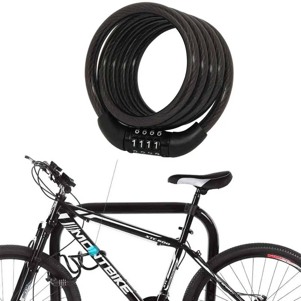 

picture Password Anti-theft Lock As Code Lock Security Digital 119g Coil Portable Bicycle
