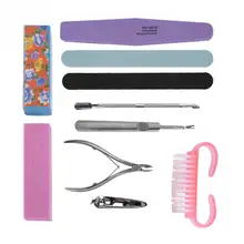 10 шт Профессиональный гель для ногтей, для маникюра, педикюра Набор инструментов для ногтей шлифовальная Губка Файлы ногтей