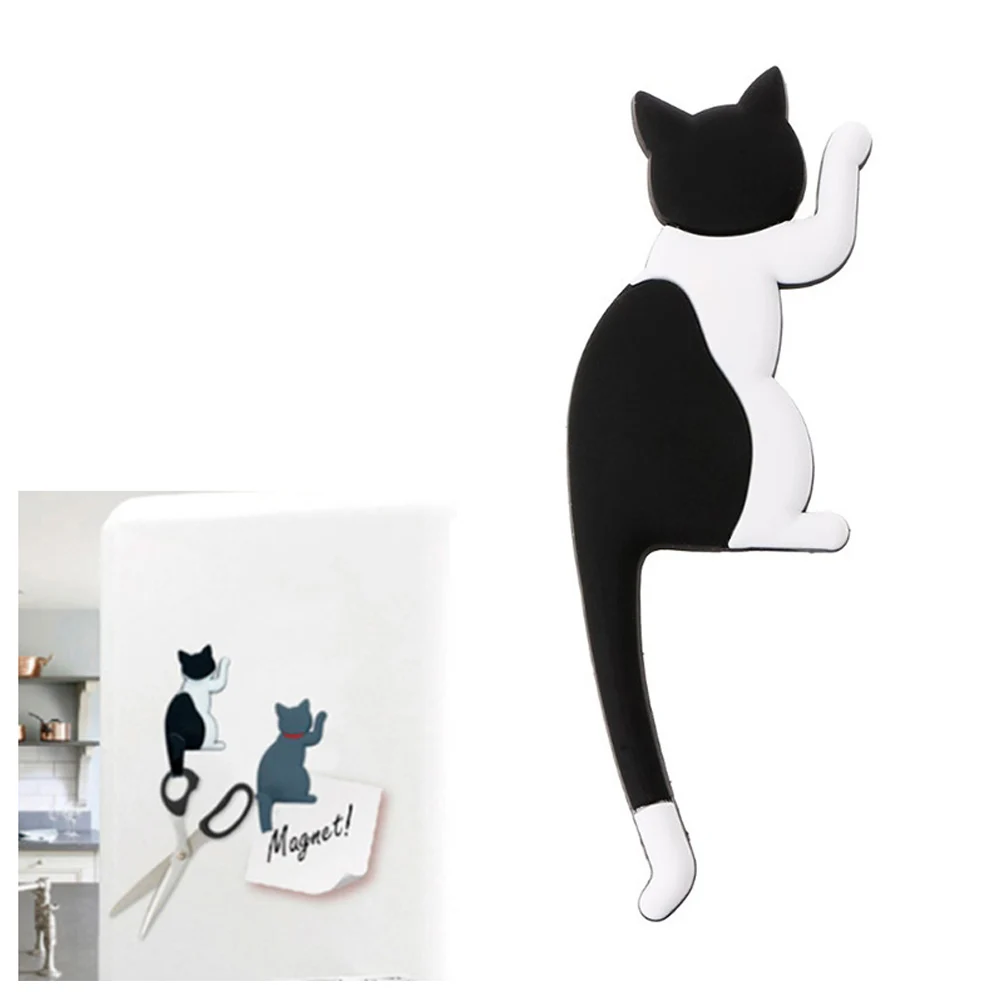 

Cute Magnetic Multifunctional Cat Dog Wall-hung Key Fridge Sticker Door Refrigerator Magnet HookHome Decorations Unique