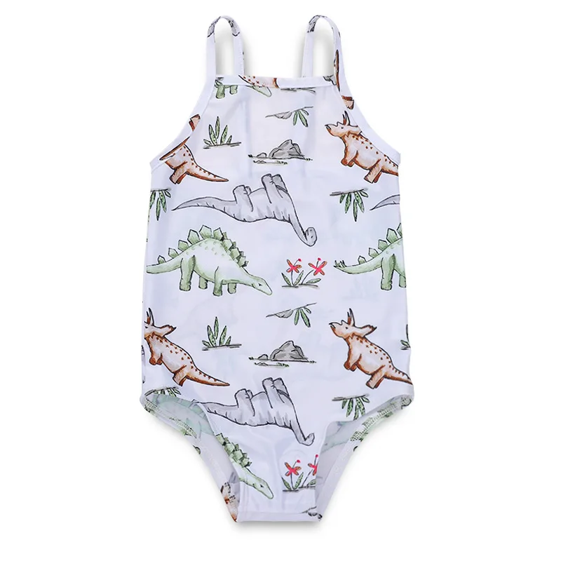 Summer Kids Girl One Piece Swimsuit 2019 Baby Girl Dinosaur Swimwear
