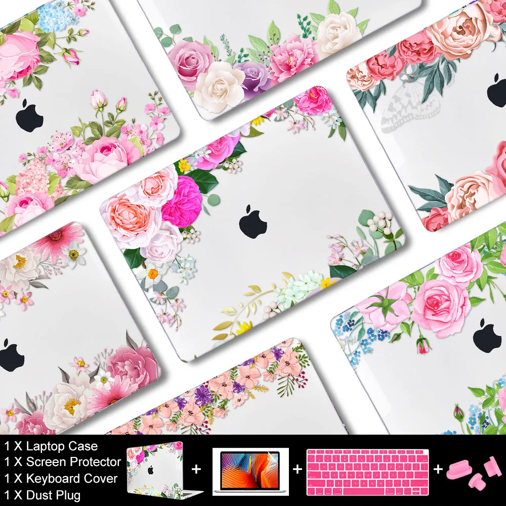 Новый чехол для ноутбука MacBook Air Pro Retina 11 12 13 15 16 дюймов A2141 2020 M1 A2338 A2289 A2337 A2179 жесткий