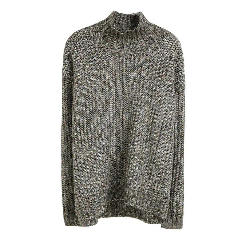 Mohair blends sweater demen spring pullove damen 2019 new turtleneck split fork thick sweater feminino pullover women 1892 Mohair blends sweater demen spring pullove damen 2019 new turtleneck split fork thick sweater feminino pullover women 1892