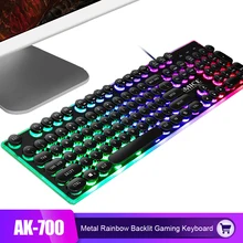 iMice Gaming Keyboard Steam Punk 104 Keys Rainbow Backlit Keyboards USB Wired Waterproof Mechanical Feeling Gamer Keyboard iMice Gaming Keyboard Steam Punk 104 Keys Rainbow Backlit Keyboards USB Wired Waterproof Mechanical Feeling Gamer Keyboard