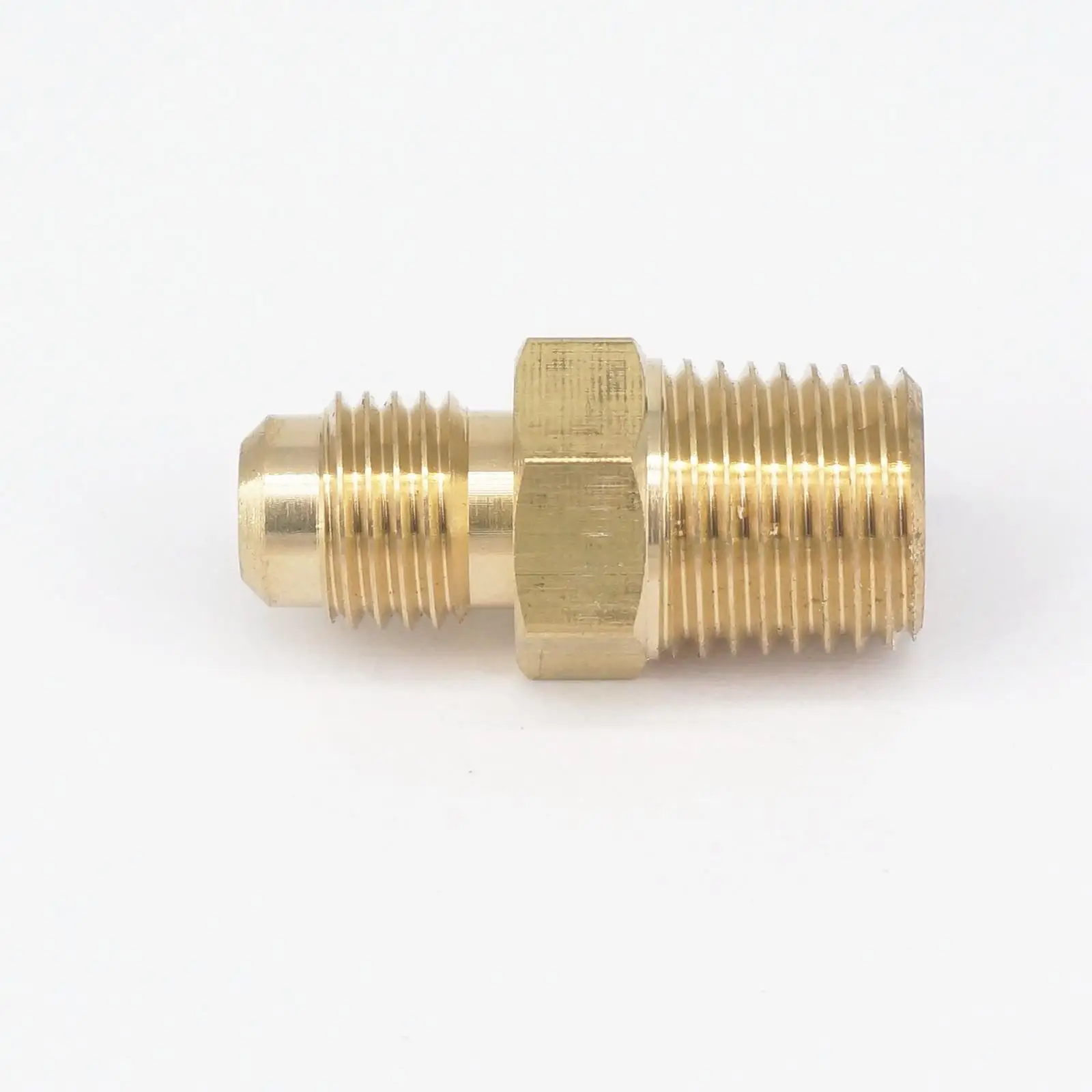 SAE Thread 7/16 &quot 20 UNF Fit Tube OD 1/4&quot 1/4 &quotNPT Male Brass 45 Degree Pipe Fitting адаптеры соединители