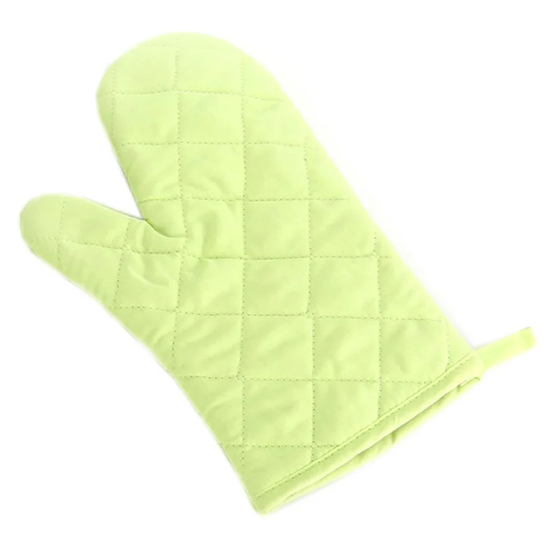 Термоизоляционные толстые профессиональные перчатки для микроволновой печи Прихватки для духовки высокотемпературные 1 шт. кухонные принадлежности Популярные однотонные хлопковые