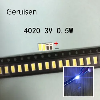 

AOT LED Backlight 0.5W 3V 4020 48LM Cool white LCD Backlight for TV TV Application 4020C-W3C4 1000pcs