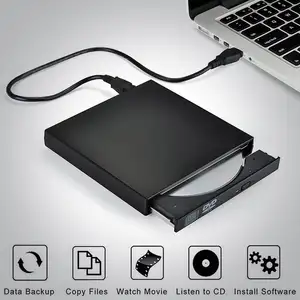 Plastic Case 2.0 CD-RW/DVD-RW SATA External SliM USB Chip Optical Drive CD DVD ROM Burner Drive for Laptop/Netbook/PC/Tablet PC Plastic Case 2.0 CD-RW/DVD-RW SATA External SliM USB Chip Optical Drive CD DVD ROM Burner Drive for Laptop/Netbook/PC/Tablet PC