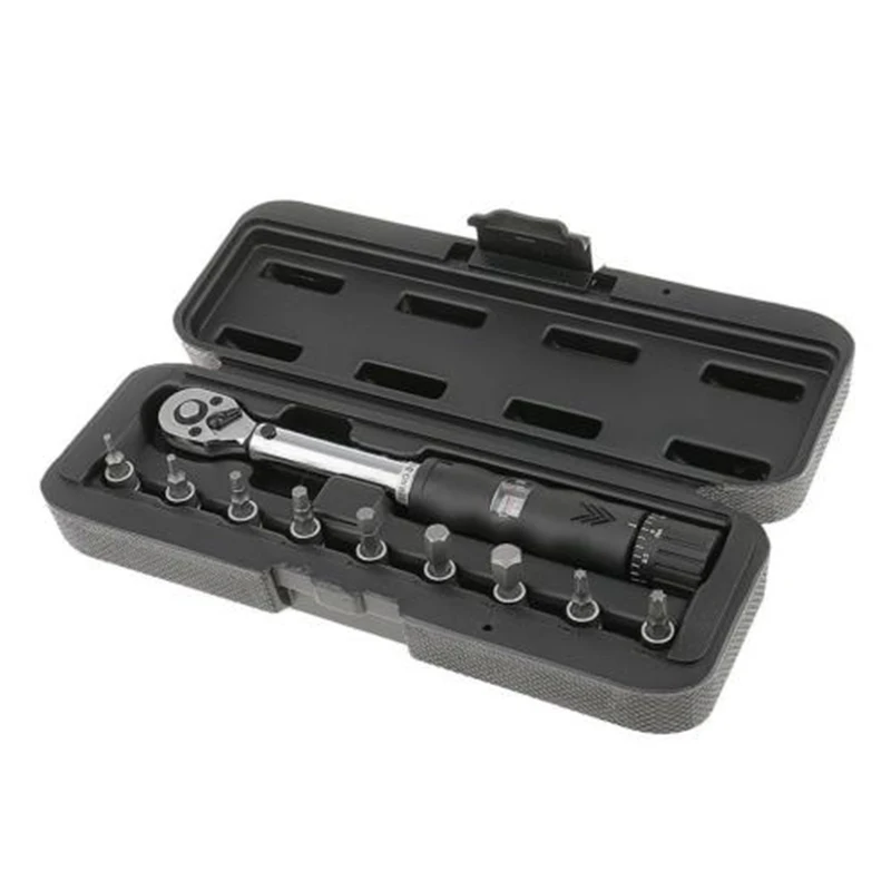 

Bicycle Bike Torque Wrench 1/4'' Drive Hex Socket Bit Set Repairing Spanner