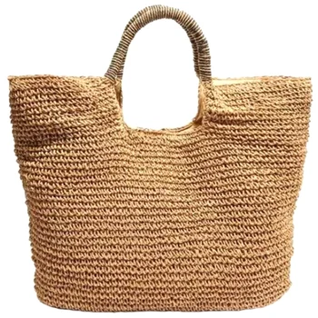 

Fashion Summer Round Straw Bag Beach Rattan Women Handbag Totes Ladies Knitted Messenger Beach Bags Female Bag Shopper Purse