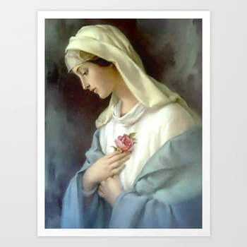 

SepYue DIY Diamond Painting Full Square 5D Paint with Diamonds Mosaic Diamond Painting Embroidery Home Decor Madonna