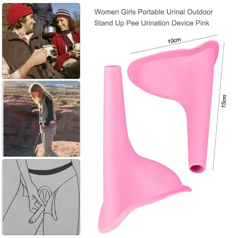 Women Girls Portable Urinal Travel Outdoor Stand Up Pee Urination Device 