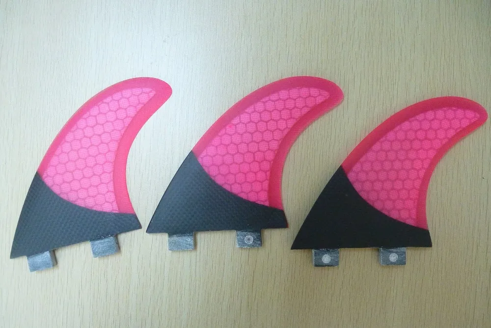 Розовый цвет углеродное волокно FCS плавнички для серфборда плавник для доски для серфинга G5 Размер углерода плавник