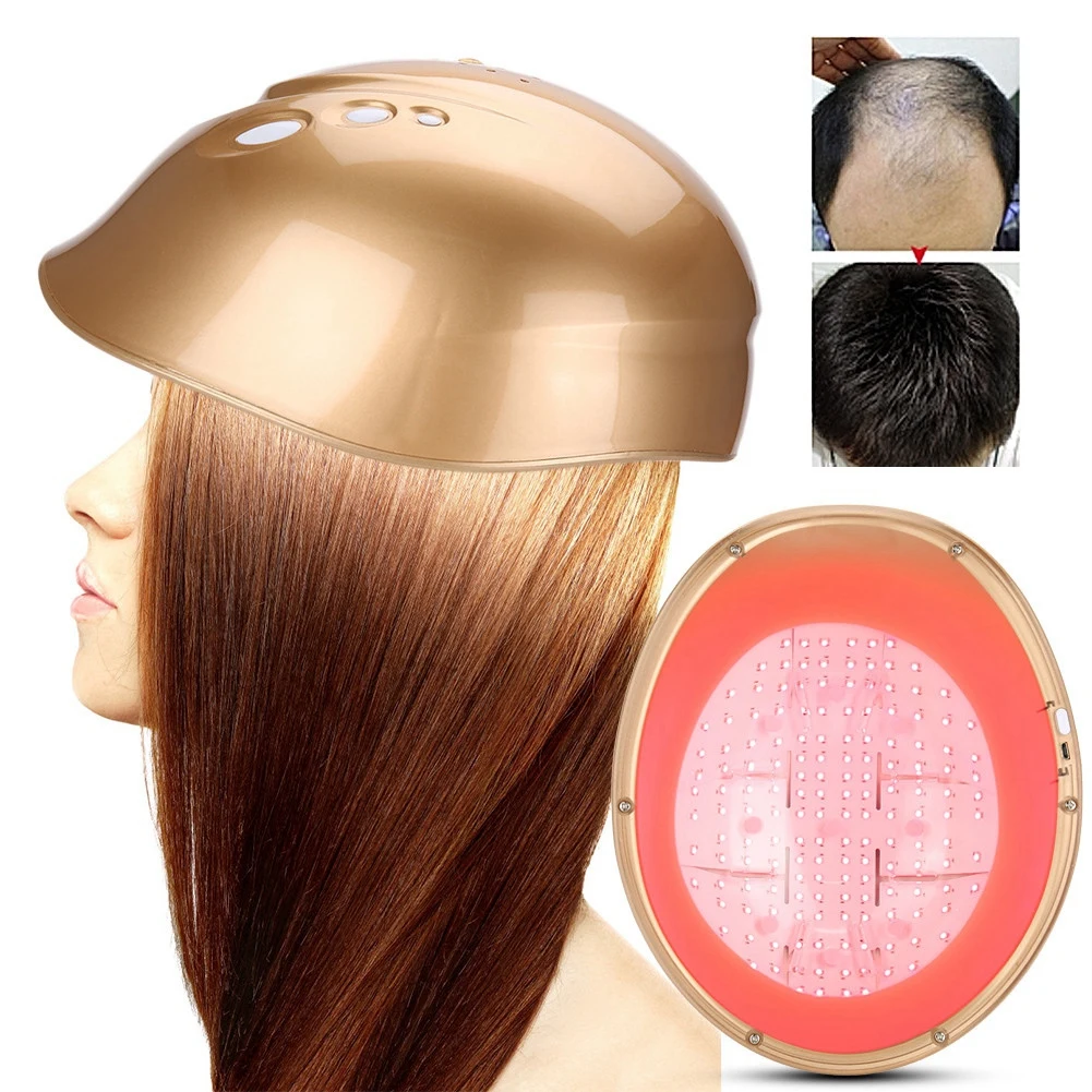 LLLT 160 diodos crecimiento del cabello casco de crecimiento de cabello con láser reducir el gorro para la caída del pelo tratamiento del cabello pelo rápido recrecimiento láser Cap casco - 1