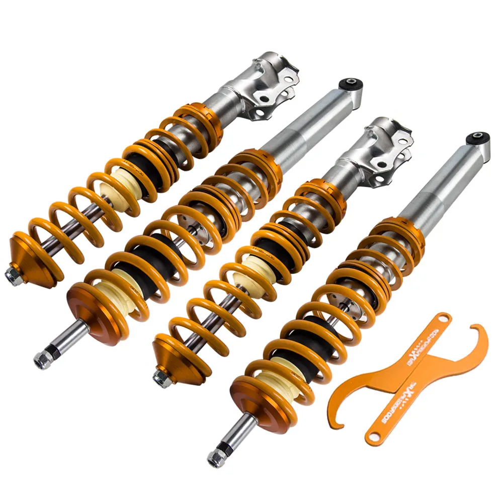 Полный комплект Coilover амортизатор стойки для VW Golf MK2 MK3 A2 A3 1G 1 ч 1E 1983 1998 спиральная