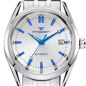 

Fngeen Mens Top Watches Male Luminous Calendar Waterproof Wrist Watch Stainless Steel Automatic Mechanical Wristwatch