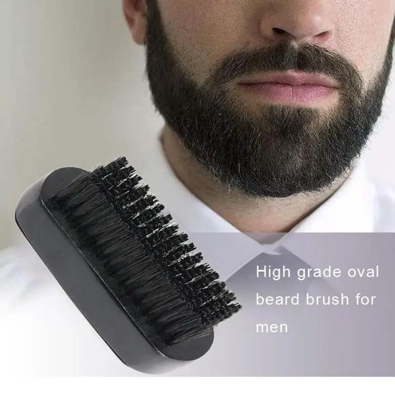 Bristle Beard Brush Men Facial Hair Clean Portable Shaving Comb Beauty