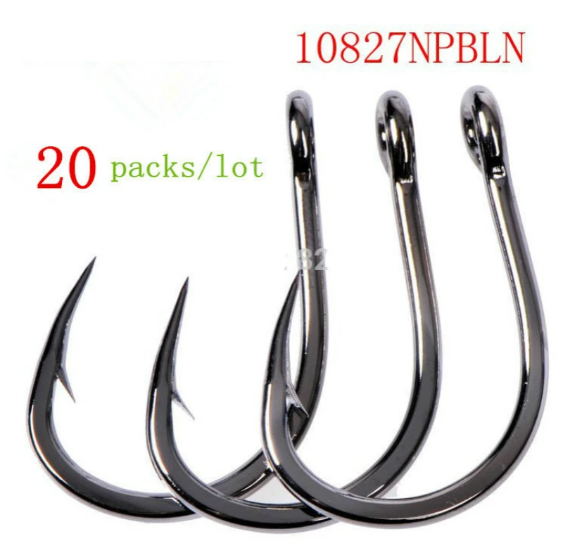 20 упаковок/партия Mustad 10827np # крючки рыболовная колючка для океана 4X прочные