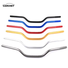 CARCHET 22 мм мотоциклетный руль, винтажные аксессуары для мотоциклов, хромированный черный ForHonda Yamaha Kawasaki Suzuki Dirt Bike