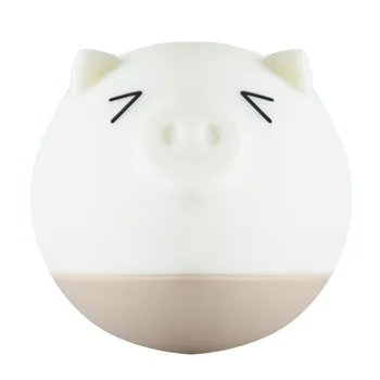 

Colorful LED Cute Little Night Lights Creative Pig Pig Pat Lamp USB Charging Silicone Gifts Night Lantern Cartoon-Blinkin