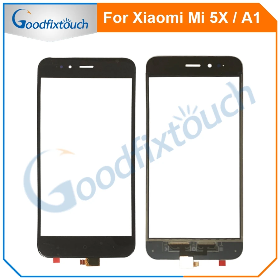 5 шт. сенсорный экран для Xiaomi 5X Mi Mi5X дигитайзер сенсор передняя стеклянная линза A1