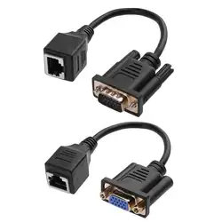 ALLOYSEED 1 комплект VGA к RJ45 Кабель VGA мужской/женский RJ45 f-удлинитель адаптер конвертер кабель провод шнура