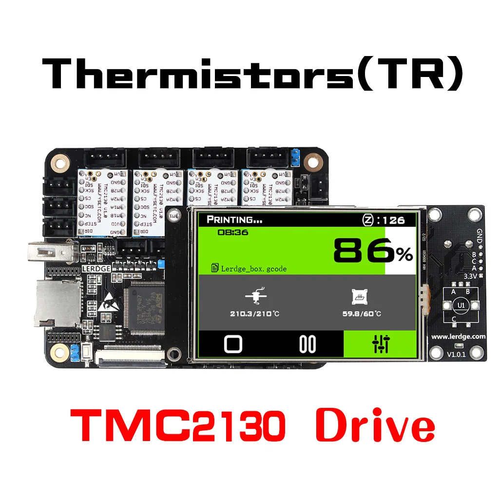 

3.2inch Integrated Controller Board Mainboard +4 TMC2130 Stepper Motor Driver For Reprap 3D Printer