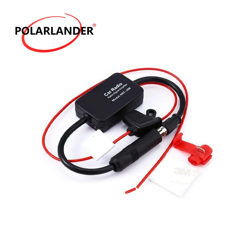 Universal Auto Enhance Signal Fm/am Antenna Booster 12v Waterproof