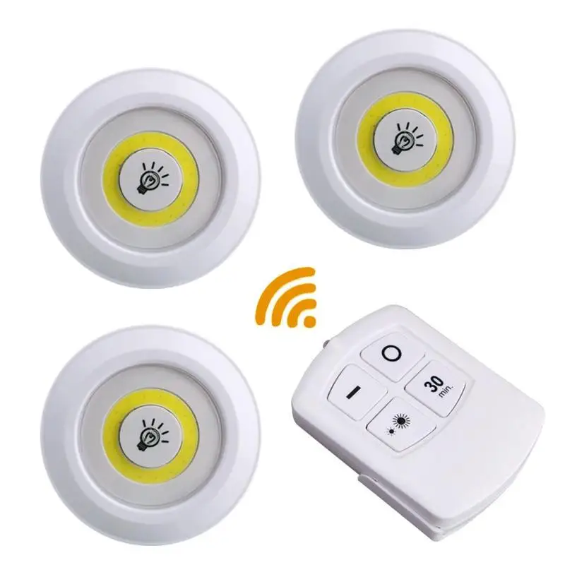 

Mini Night Light 2 Modes Battery Power Cabinet Remote Control COB LED Bedroom Lamp RC Night Lights Emergency Lighting
