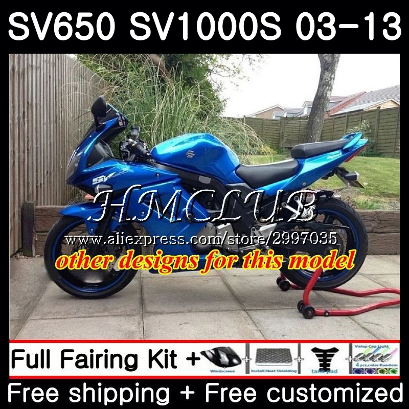 Body Gloss yellow For SUZUKI SV650S SV1000S 03 04 05 06 07 44HC.7 SV 650 1000 S SV 650S 1000S 2003 2004 2005 2006 2007 Fairings