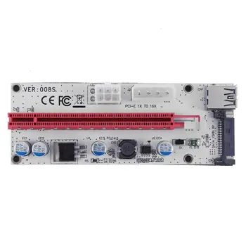 

3 Power Ports PCI-E 1x to 16x Graphic Card Extender Card Mining Adapter Card Kit USB 3.0 PCIE Wire for ETH BTC Bitcoin Miner