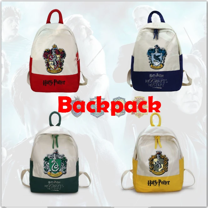 

Giancomics Harri Potter School Bag Gryffindor Slytherin Ravenclaw Hufflepuff Knapsack Backpack Student Rucksack for Preppy Style
