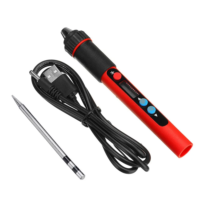 

PX-988 USB 5V 10W Lead-Free Internal Heating Solder Iron LED Temperature Adjustable Soldering Tools